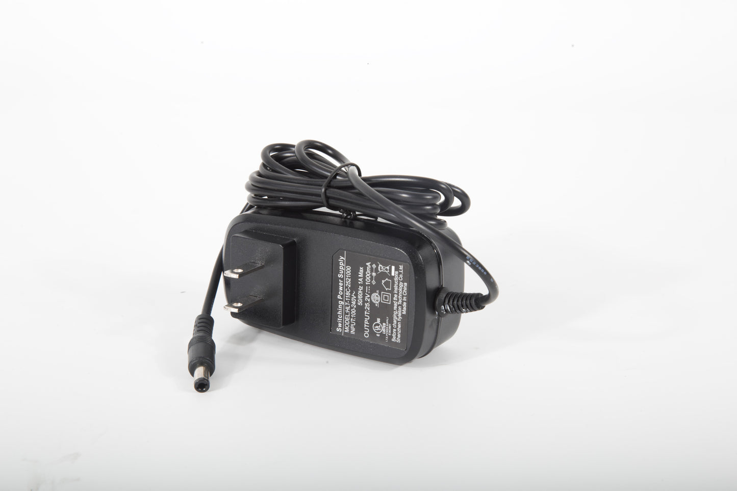 25.2V, 1A charger--DC head 5.5*2.5