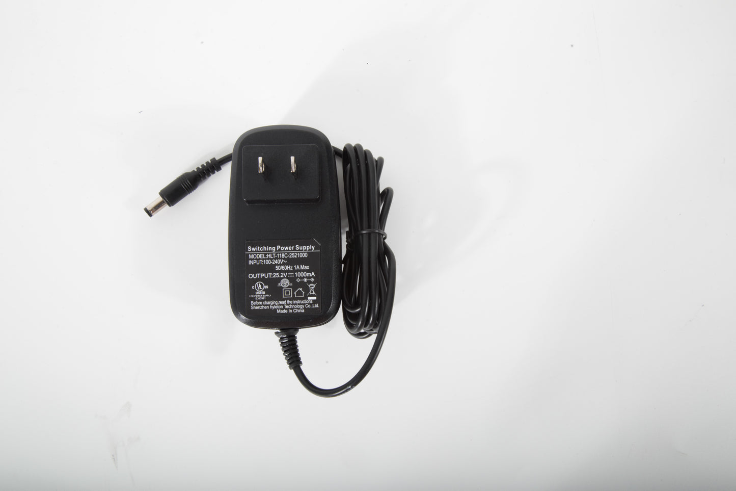 25.2V, 1A charger--DC head 5.5*2.5